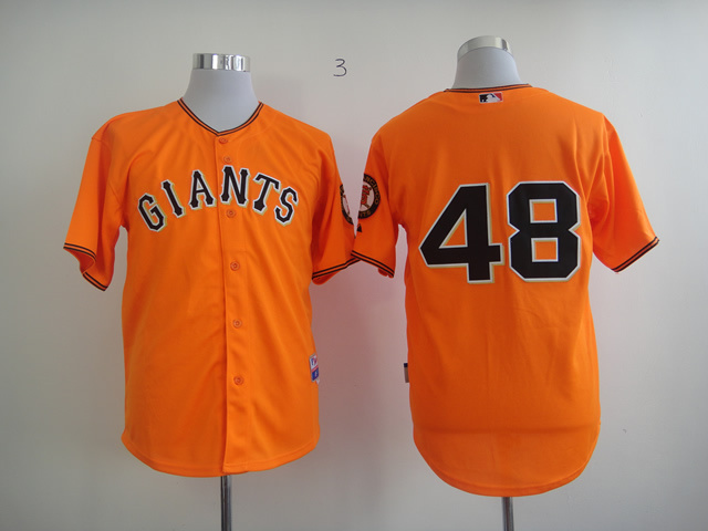 Men San Francisco Giants #48 No name Orange MLB Jerseys